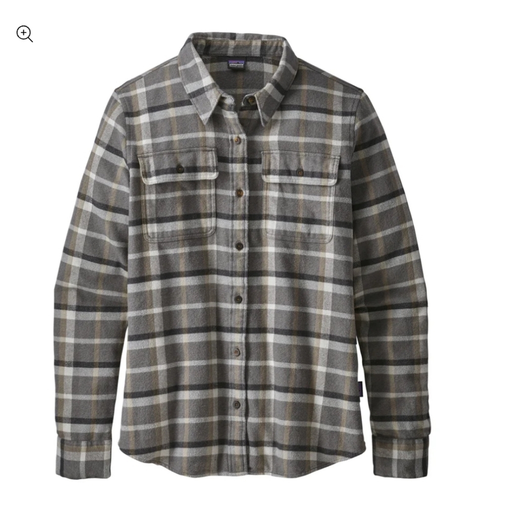 Patagonia Womens Long Sleeved Fjord Organic Cotton Flannel Shirt